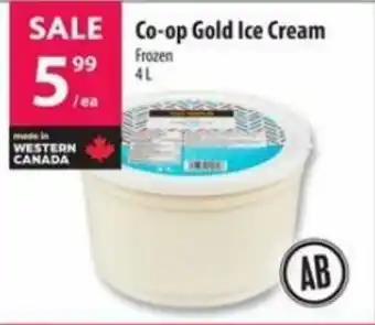 Co-Op Food Co-op Gold Ice Cream Frozen 4L offer