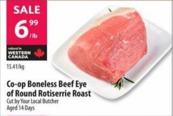 Co-op Boneless Beef Eye of Round Rotiserrie Roast