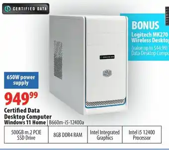 London Drugs Certified Data Desktop Computer Windows 11 Home offer
