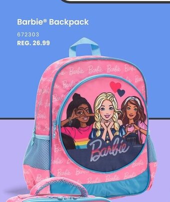 Toys R us Barbie Backpack offer