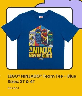Toys R us LEGO NINJAGO Team Tee - Blue offer