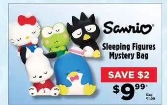 Showcase Sanrio sleeping figures mystery bag offer