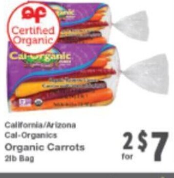 Quality Foods Cal-Organics Organic Carrots 21b Bag offer