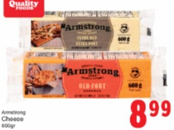 Quality Foods Armstrong Cheese 600gr offer