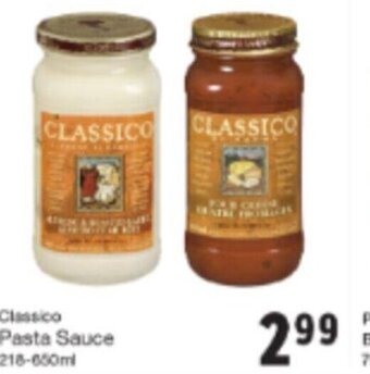 Quality Foods Classico Pasta Sauce 218-650ml offer