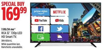 Canadian Tire Rca 32˝ 720p led hd smart tv offer