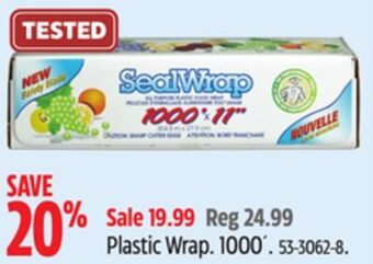 Canadian Tire Sealwrap plastic wrap offer