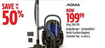 Canadian Tire Noma surfaceelit multi-surface bagless canister vac offer