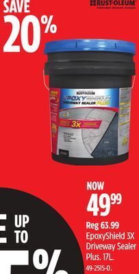 Canadian Tire Epoxyshield 3x driveway sealer plus offer