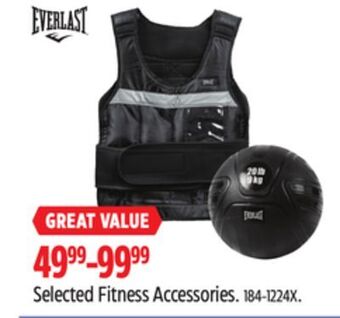 Canadian Tire Everlast selected fitness accessories offer