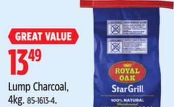 Canadian Tire Royal oak lump charcoal, 4kg offer