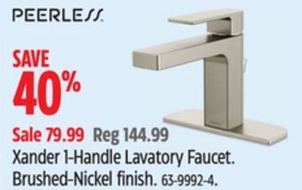 Canadian Tire Peerless xander 1-handle lavatory faucet offer