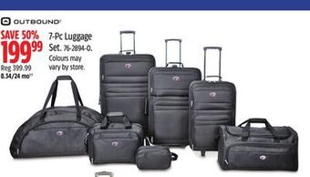 Canadian Tire Outbound 7-pc luggage set offer