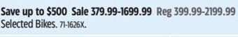 Canadian Tire Supercycle selected bikes offer