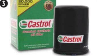 Canadian Tire Castrol premium synthetic oil filters offer