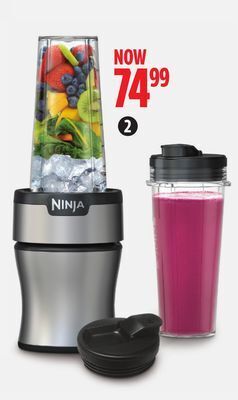 Canadian Tire Ninja nutri personal blender with 2 travel jars offer
