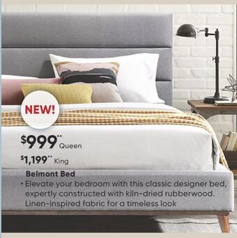 Sleep Country Belmont bed offer