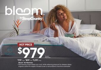 Sleep Country Bloom air mattress offer