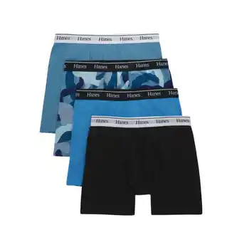Giant Tiger Hanes originals boxer briefs, blue, 4-pack offer