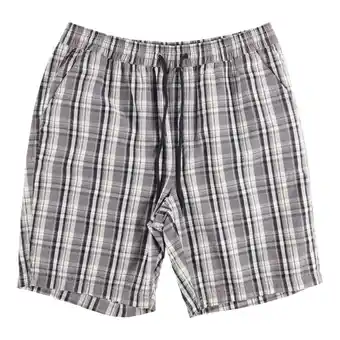 Giant Tiger Mountain ridge men's big guy plaid printed cotton shorts offer