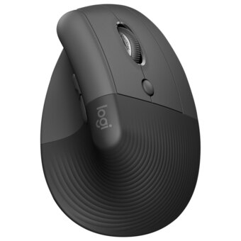 Best Buy Logitech lift vertical ergonomic 4000 dpi wireless mouse - graphite offer