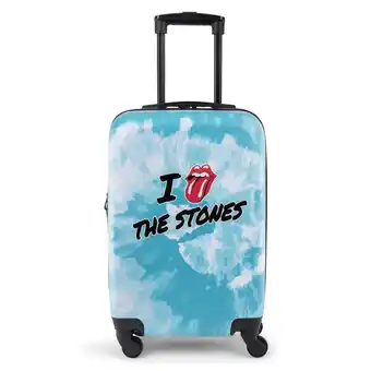 Best Buy The rolling stones tie dye carry-on luggage - blue offer