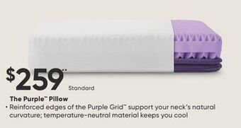 Sleep Country The purple pillow offer