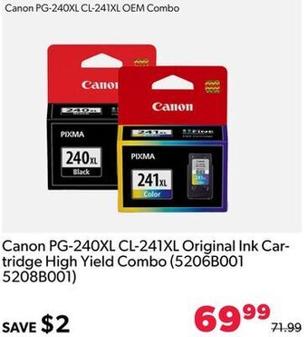 Shopper+ Canon pg-240xl cl-241xl original ink car- tridge high yield combo (5206b001 5208b001) offer