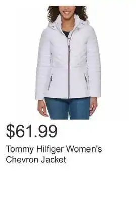 Costco Tommy hilfiger women's chevron jacket offer
