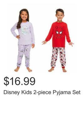 Costco Disney kids 2-piece pyjama set offer