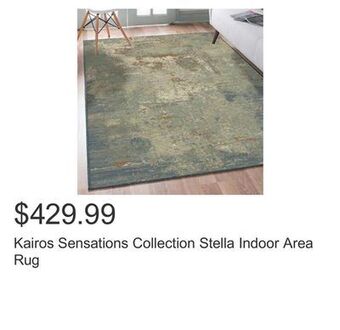 Costco Kairos sensations collection stella indoor area rug offer