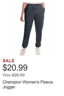 Costco Champion women's fleece jogger offer