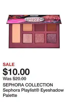 Sephora Sephora collection sephora playlist® eyeshadow palette offer