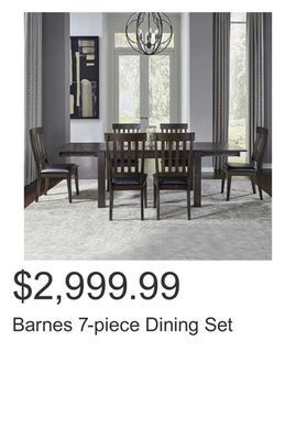 Costco Barnes 7-piece dining set offer