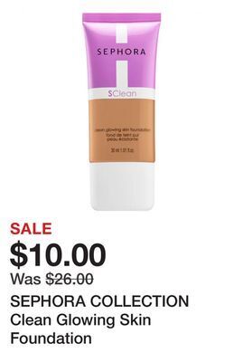 Sephora Sephora collection clean glowing skin foundation offer