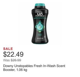 Costco Downy unstopables fresh in-wash scent booster, 1.06 kg offer