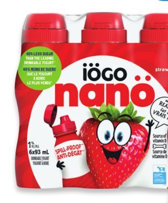 Walmart Iögo nanö drinkable yogurt offer