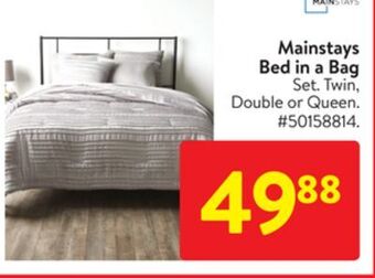 Walmart Mainstays bed in a bag offer