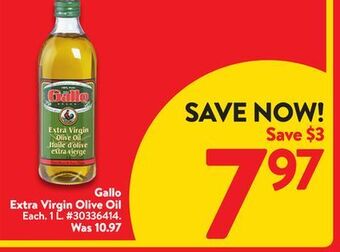 Walmart Gallo extra virgin olive oil offer