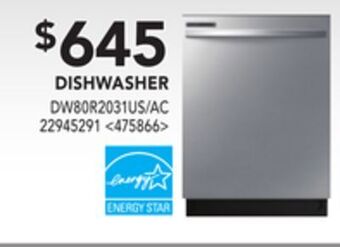 Lowe's Samsung dishwasher offer