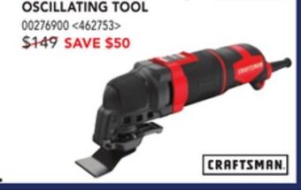 Lowe's Craftsman oscillating tool offer