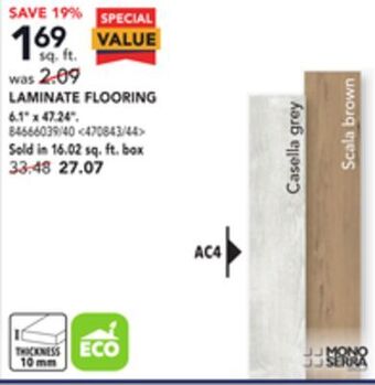 Lowe's Mono serra laminate flooring, 6.1 x 47.24 offer