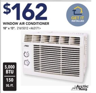 Lowe's Arctic king window air conditioner 18 x 13 offer