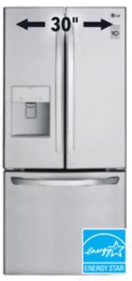 Lowe's Lg 22 cu.ft. refrigerator 30 offer