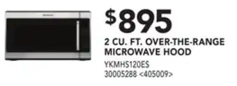 Lowe's Kitchenaid 2 cu. ft. over-the-range microwave hood offer
