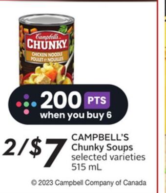 Sobeys Chunky soups offer