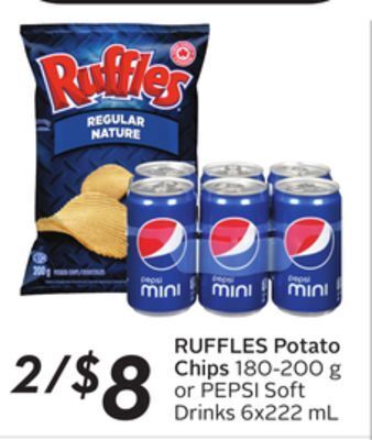 Sobeys Ruffles potato chips offer