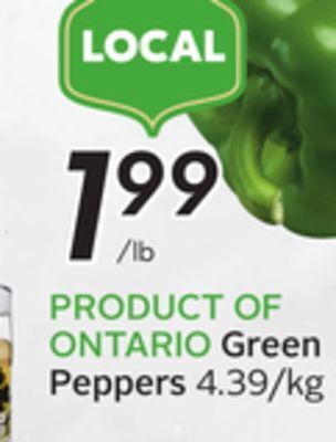 Sobeys Green peppers offer