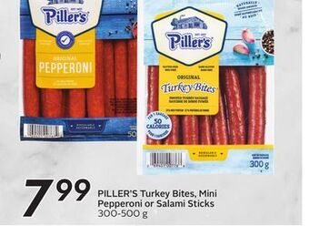 Sobeys Turkey bites, mini pepperoni or salami sticks offer