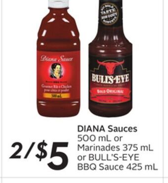 Sobeys Diana sauces offer